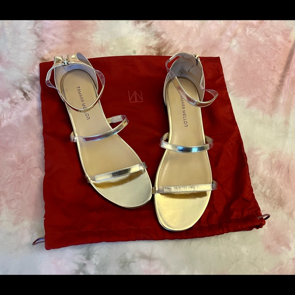 Tamara Mellon Flatline Sandals size 42